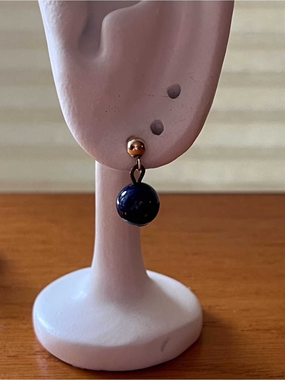 Blue Stone Drop Earrings